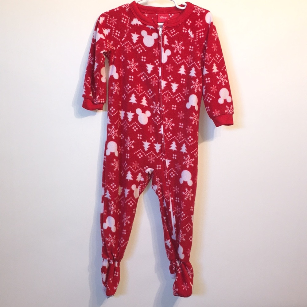 Disney Minnie Mouse Snowflakes Footed Pajama